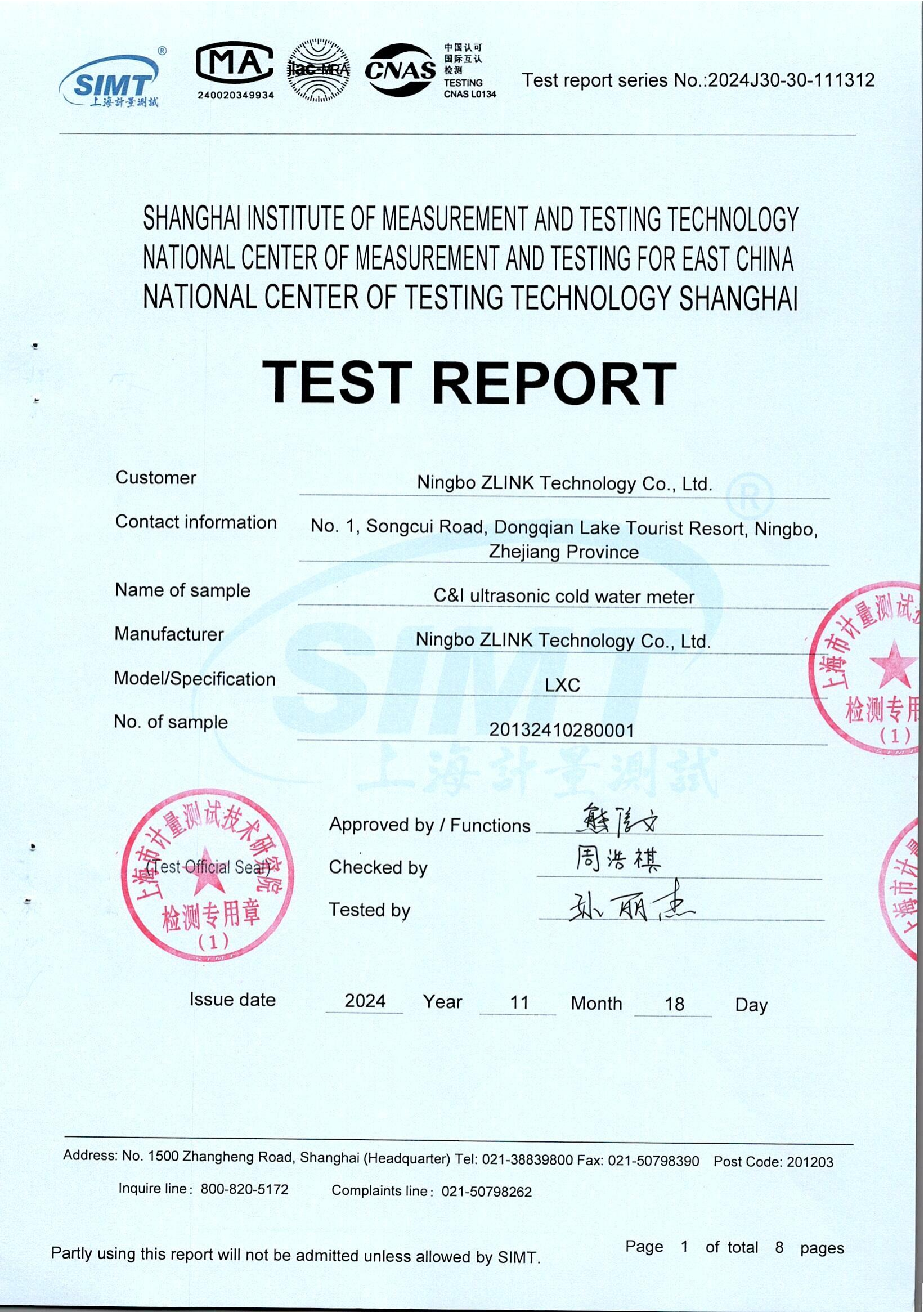 Certificado IP68