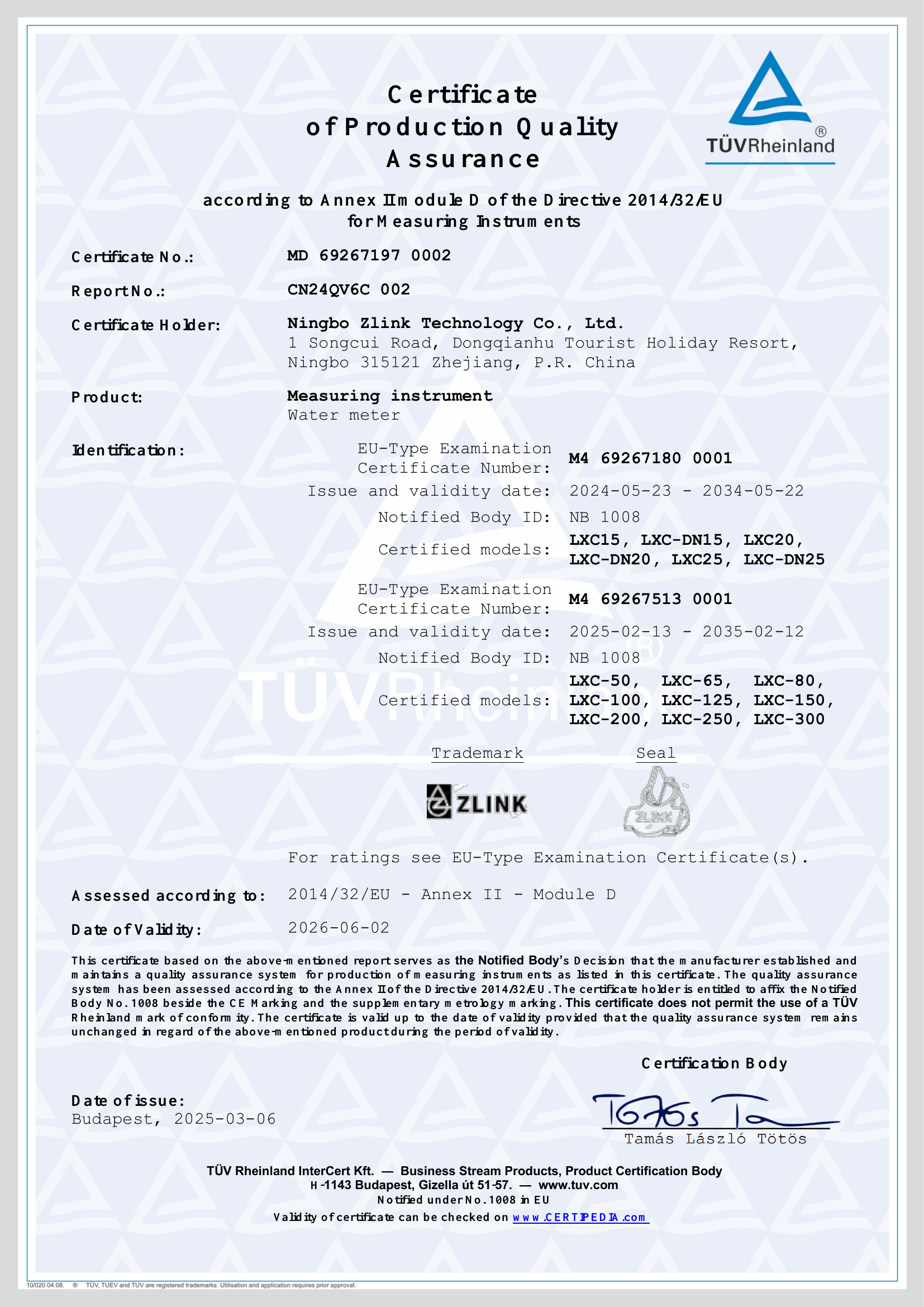 Certificado MID D